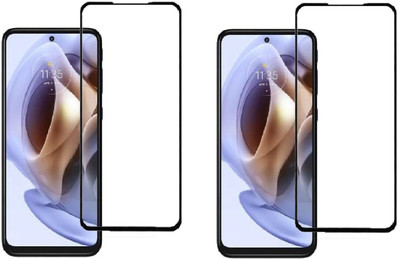 ISAAK Edge To Edge Tempered Glass for Motorola G31, Moto G31 Edge to Edge, Full Glue, 11D Tempered Glass(Pack of 2)