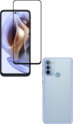 Ten To 11 Front and Back Tempered Glass for MOTOROLA G71 5G, MOTOROLA G71 5G (Back Carbon Fiber)(Pack of 2)