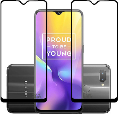 NIMMIKA ENTERPRISES Edge To Edge Tempered Glass for Realme U1 D+ Tempered Glass(Pack of 2)