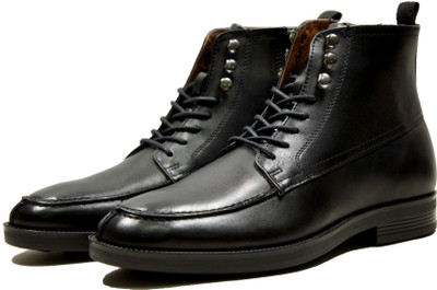 HX London riding boots Boots For Men(Black , 10)