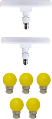 Techvolta 10 W, 0.5 W Basic Round B22 LED Bulb(White, Pack of 7)