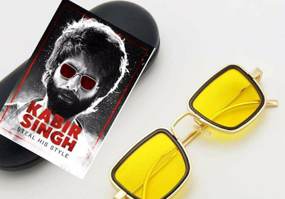 MTC Rectangular Sunglasses(For Men & Women, Yellow)