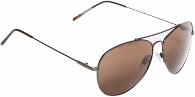 PC STAR Aviator Sunglasses(For Men & Women, Brown)