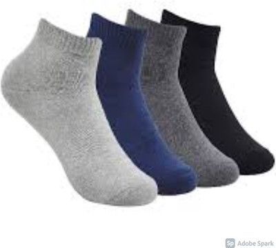 Socksy Men & Women Solid Ankle Length(Pack of 4)