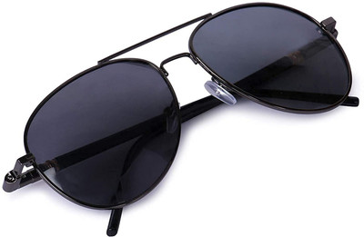 BLACK BURG Aviator, Wayfarer, Spectacle  Sunglasses(For Men & Women, Black)