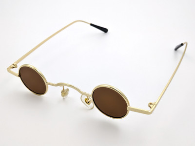 STYLLER Round Sunglasses(For Men & Women, Brown)