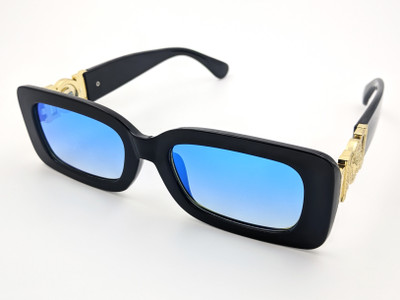 STYLLER Rectangular, Cat-eye Sunglasses(For Women, Blue, Multicolor)