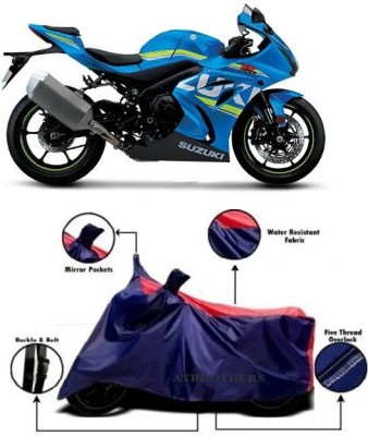 ATBROTHERS Waterproof Two Wheeler Cover for Suzuki(GSX-R1000 ABS, Blue, Red)