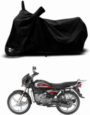 Human Plus Waterproof Two Wheeler Cover for Hero(Splendor, Black)