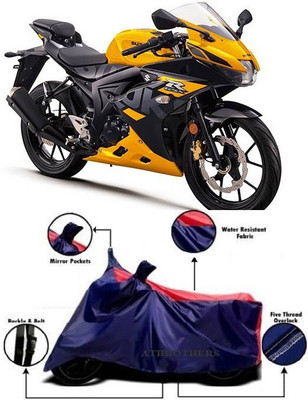 ATBROTHERS Waterproof Two Wheeler Cover for Suzuki(GSX R150, Blue, Red)