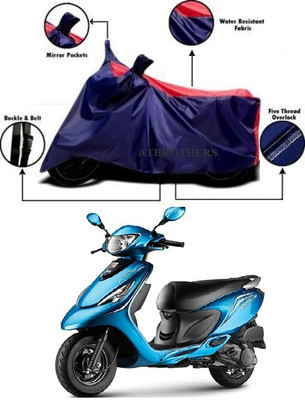 ATBROTHERS Waterproof Two Wheeler Cover for TVS(Scooty Zest 110, Blue, Red)