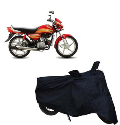 WMIZEXA Waterproof Two Wheeler Cover for Hero(HF Deluxe, Black)