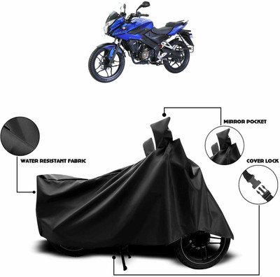 KEDIT Waterproof Two Wheeler Cover for Universal For Bike(Pulsar AS 150, Black)