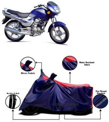 ATBROTHERS Waterproof Two Wheeler Cover for TVS(Victor GLX, Blue, Red)