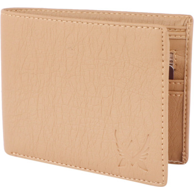 ARFA Men Formal, Formal Beige Artificial Leather Wallet(8 Card Slots)