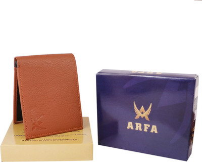 Ruhi Men Casual Tan Artificial Leather Wallet(8 Card Slots)