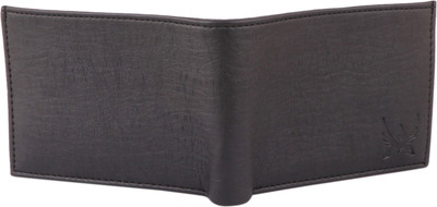 ARFA Men Formal, Trendy Black Artificial Leather Wallet(10 Card Slots)