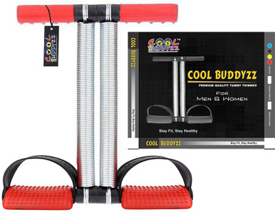 Cool Buddyzz Premium Quality Double Spring Red Tummy Trimmer For Men & Women (Made in India) Ab Exerciser(Red)