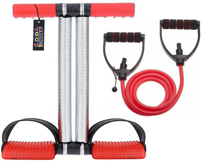 Cool Buddyzz Premium Quality Double Spring Red Tummy Trimmer For Men & Women (Made in India) Ab Exerciser(Red)
