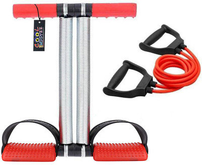 Cool Buddyzz Premium Quality Double Spring Red Tummy Trimmer For Men & Women (Made in India) Ab Exerciser(Red)