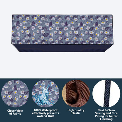 Star Weaves Air Conditioner  Cover(Width: 111 cm, Blue)