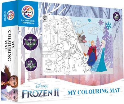 RATNA'S My Coloring Mat Frozen II Coloring kit for Kids, Mat Size 40x27 (2617)
