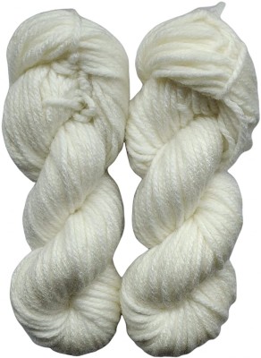 JEFFY Oswal Knitting Yarn Thick Chunky Wool, Varsha Off White 600 gm