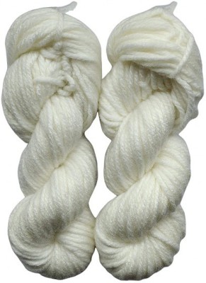 JEFFY Oswal Knitting Yarn Thick Chunky Wool, Varsha Off White 300 gm Best Used with Knitting Needles, Crochet Needles Wool Yarn for Knitting,Hand Knitting Yarn. by Oswal Shade no -1