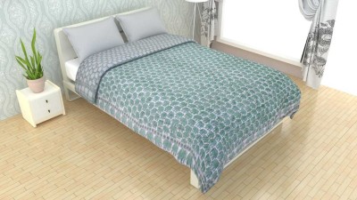 namrita prints Printed Double AC Blanket for  AC Room(Cotton, Green)