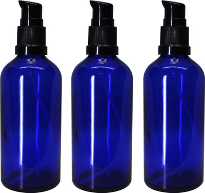 nsb herbals 100 ml Glass Bottle(Pack of 3, Blue)