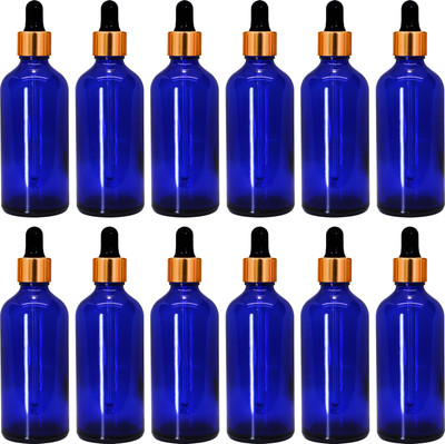 nsb herbals 100 ml Glass Bottle(Pack of 12, Blue)