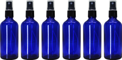 nsb herbals 100 ml Glass Spray Bottle(Pack of 6, Blue)