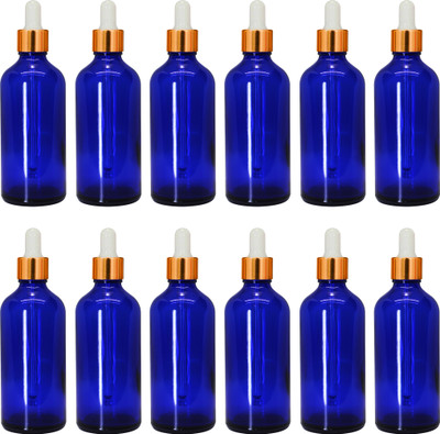 nsb herbals 100 ml Glass Bottle(Pack of 12, Blue)