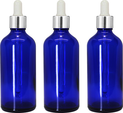 nsb herbals 100 ml Glass Bottle(Pack of 3, Blue)