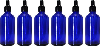 nsb herbals 100 ml Glass Bottle(Pack of 6, Blue)