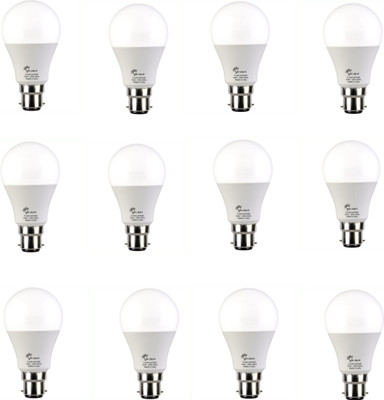 Sunlight 100 W Basic Round B22 LED Bulb(White, Pack of 12)