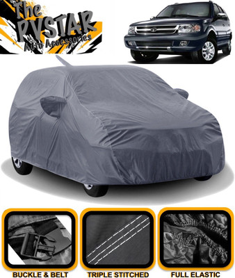 PVSTAR Car Cover For Tata Safari Dicor (With Mirror Pockets)(Grey)
