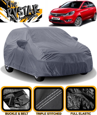 PVSTAR Car Cover For Tata Bolt (With Mirror Pockets)(Grey)