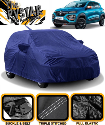 PVSTAR Car Cover For Renault Kwid (With Mirror Pockets)(Blue)