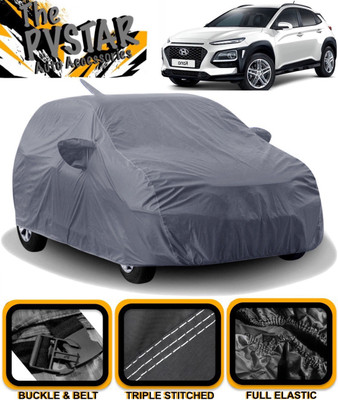PVSTAR Car Cover For Hyundai Kona (With Mirror Pockets)(Grey)