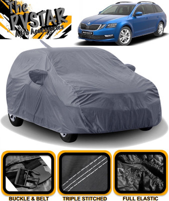 PVSTAR Car Cover For Skoda Octavia Combi (With Mirror Pockets)(Grey)