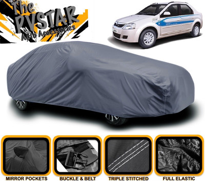 PVSTAR Car Cover For Mahindra e-Verito (With Mirror Pockets)(Grey)