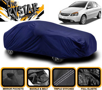 PVSTAR Car Cover For Tata Indigo CS (With Mirror Pockets)(Blue)