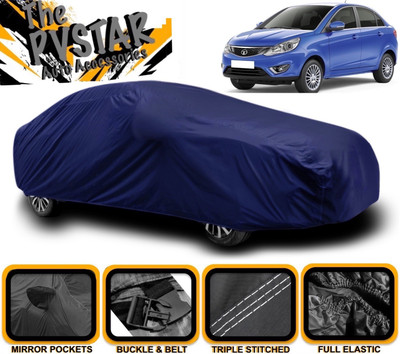 PVSTAR Car Cover For Tata Zest (With Mirror Pockets)(Blue)