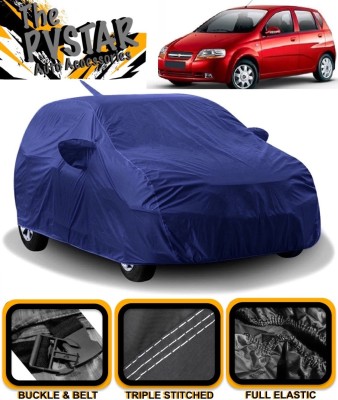 PVSTAR Car Cover For Chevrolet Aveo Uva (With Mirror Pockets)(Blue)