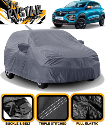 PVSTAR Car Cover For Renault Kwid (With Mirror Pockets)(Grey)