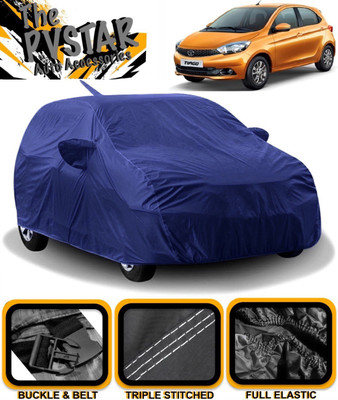 PVSTAR Car Cover For Tata Tiago (With Mirror Pockets)(Blue)