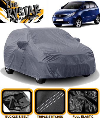 PVSTAR Car Cover For Tata Indica Vista (With Mirror Pockets)(Grey)