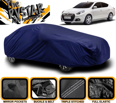 PVSTAR Car Cover For Renault Scala (With Mirror Pockets)(Blue)