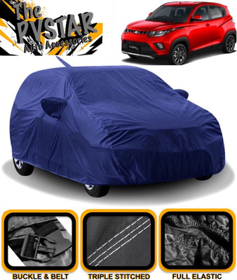 PVSTAR Car Cover For Mahindra KUV100 (With Mirror Pockets)(Blue)
